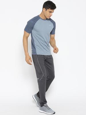 grey solid full length track pant - 17665167 - Standard Image - 4