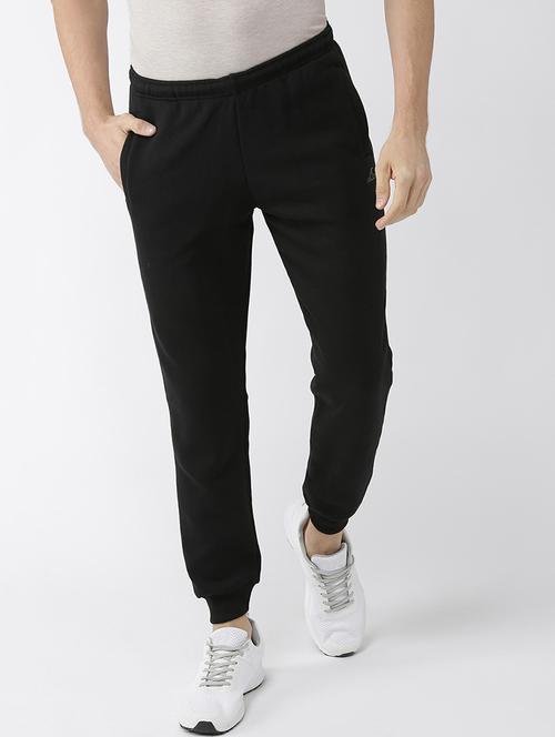 black solid jogger - 17665176 - Standard Image - 1