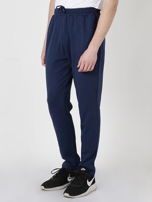 navy blue solid full length track pant - 17665181 - Standard Image - 2