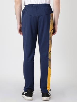 navy blue solid full length track pant - 17665181 - Standard Image - 3
