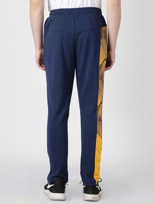 navy blue side striped full length track pant - 17665182 - Standard Image - 3