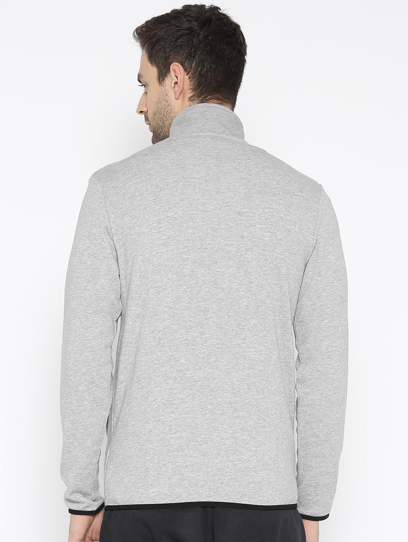 grey solid casual jacket - 17665199 - Zoom Image - 3