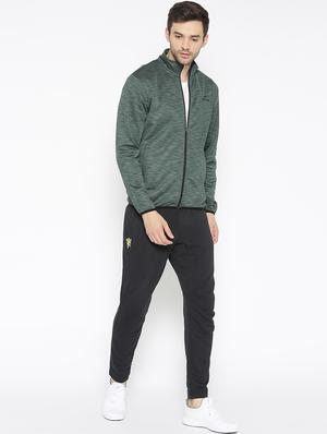 green solid casual jacket - 17665202 - Standard Image - 4