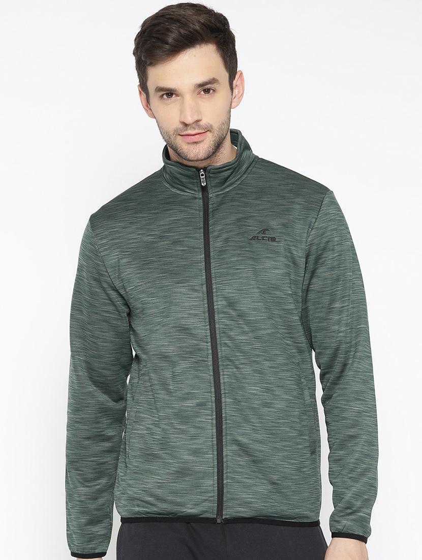 green solid casual jacket - 17665202 - Zoom Image - 1