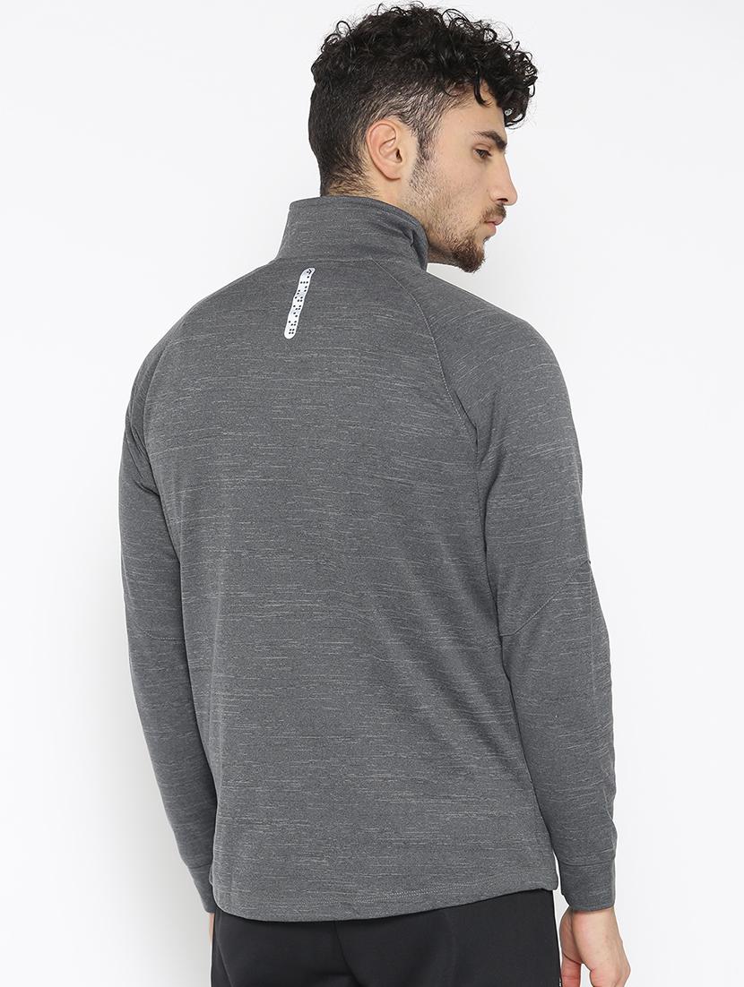 grey solid casual jacket - 17665204 - Zoom Image - 3