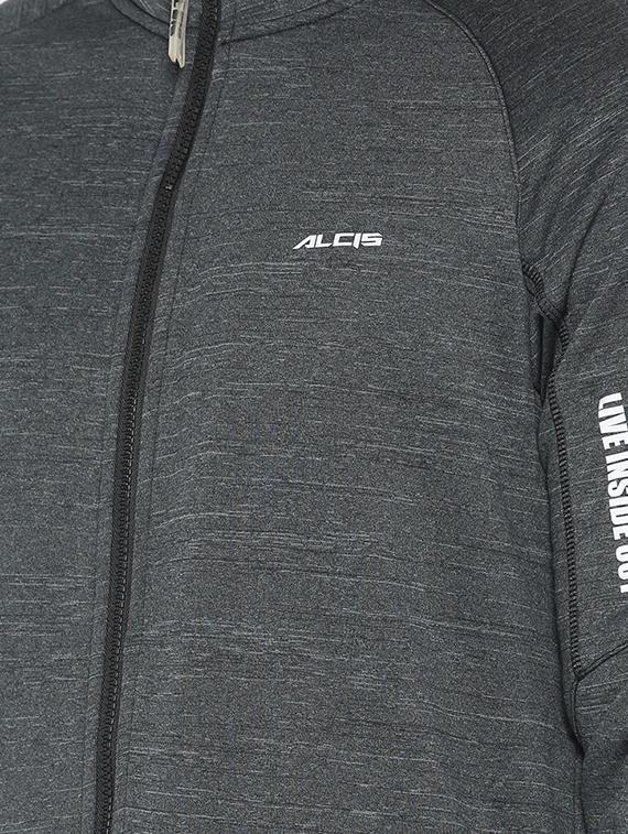 grey solid casual jacket - 17665206 - Zoom Image - 4