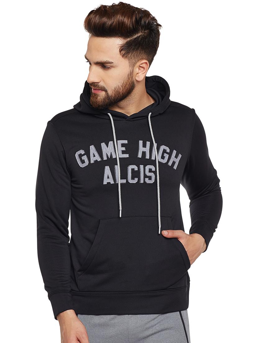 black printed sweatshirt - 17665213 - Zoom Image - 1