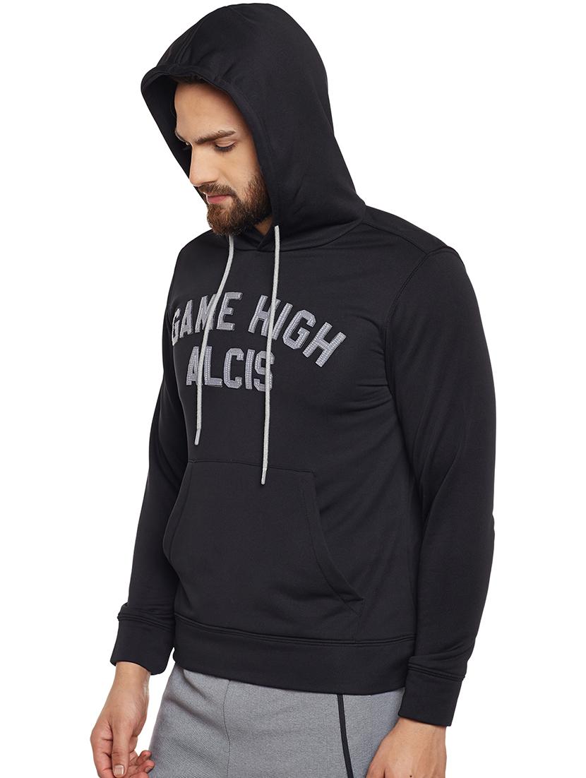 black printed sweatshirt - 17665213 - Zoom Image - 2
