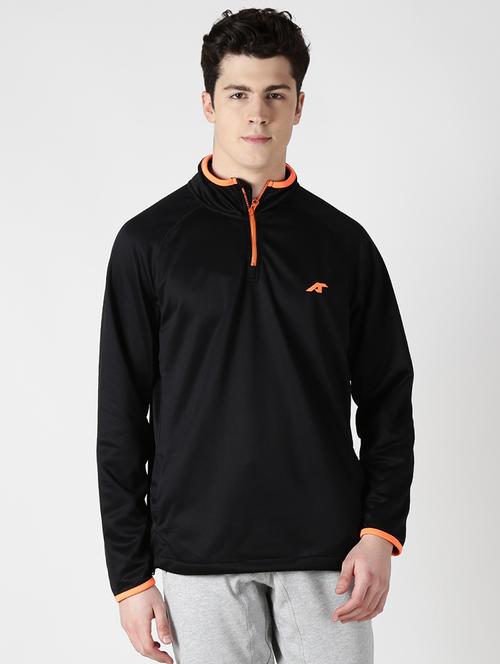 black solid sweatshirt - 17665215 - Standard Image - 1