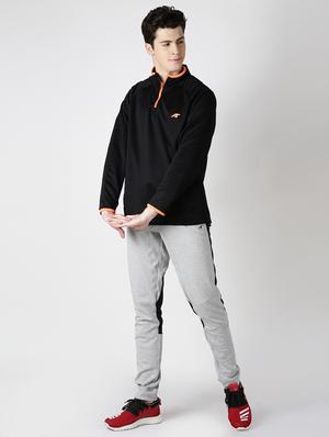 black solid sweatshirt - 17665215 - Standard Image - 4