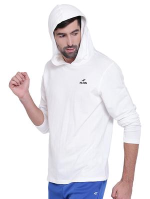 white solid sweatshirt - 17665217 - Standard Image - 2