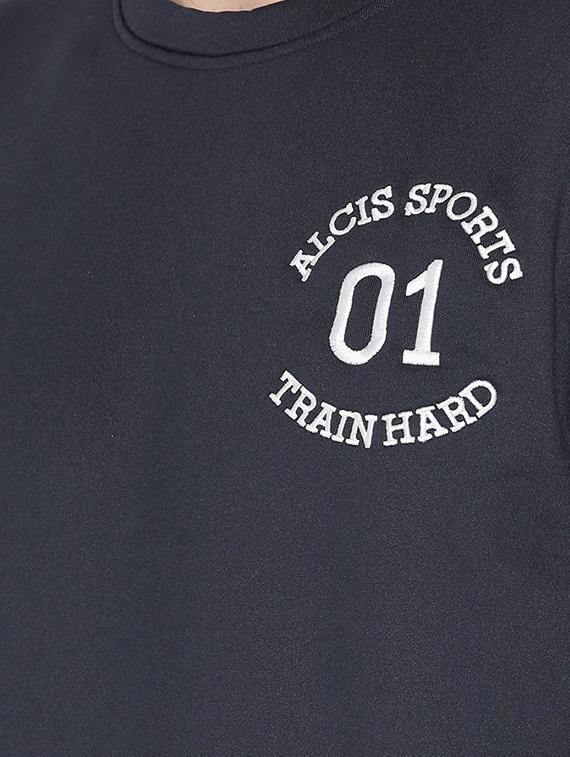 navy blue printed sweatshirt - 17665220 - Zoom Image - 5