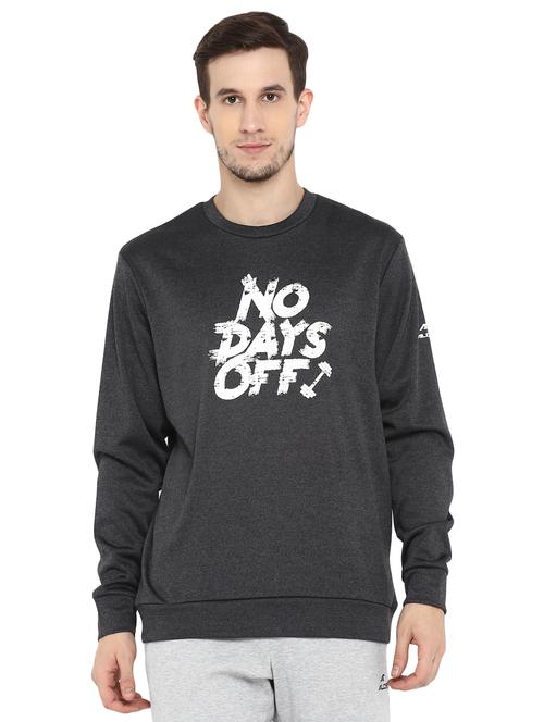 black printed sweatshirt - 17665223 - Standard Image - 1
