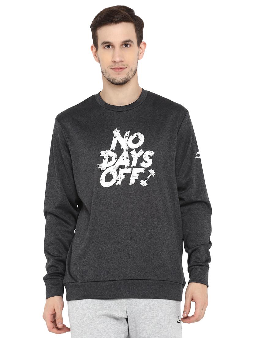black printed sweatshirt - 17665223 - Zoom Image - 1