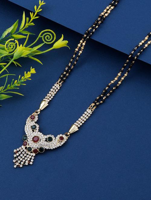 gold beads mangalsutra - 17665275 - Standard Image - 1