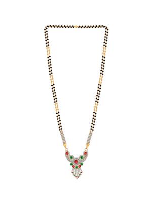 gold beads mangalsutra - 17665275 - Standard Image - 4