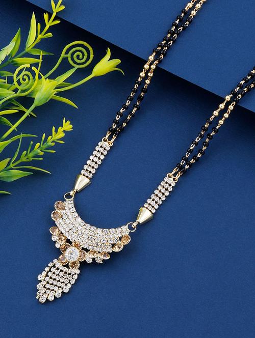 gold beads mangalsutra - 17665279 - Standard Image - 1