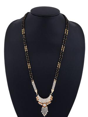 gold beads mangalsutra - 17665279 - Standard Image - 5