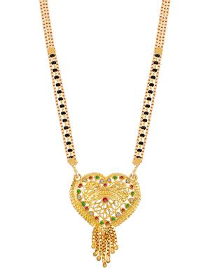 gold beads mangalsutra - 17665280 - Standard Image - 3