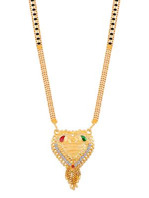 gold beads mangalsutra - 17665281 - Standard Image - 3