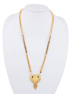 gold beads mangalsutra - 17665281 - Standard Image - 5