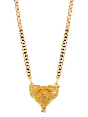 gold beads mangalsutra - 17665282 - Standard Image - 3