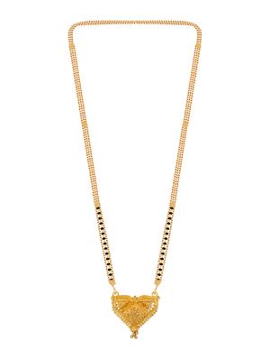 gold beads mangalsutra - 17665282 - Standard Image - 4
