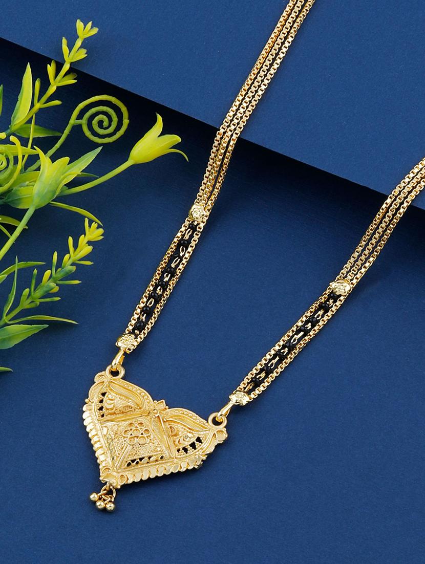 gold beads mangalsutra - 17665282 - Zoom Image - 1
