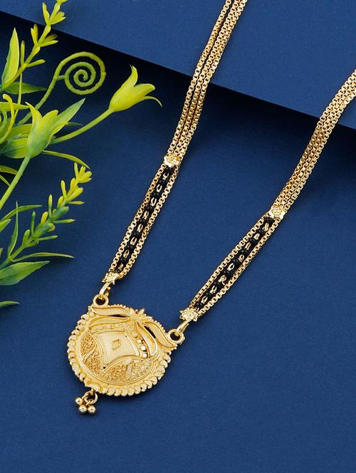 gold beads mangalsutra - 17665283 - Standard Image - 1