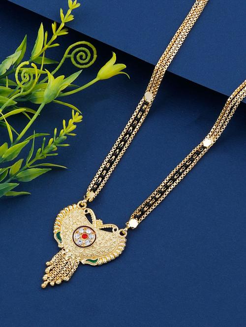 gold beads mangalsutra - 17665284 - Very Small Image - 1
