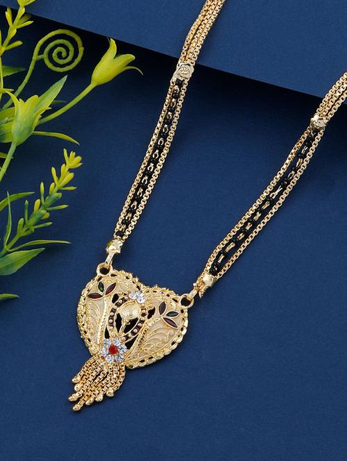 gold beads mangalsutra - 17665285 - Very Small Image - 1