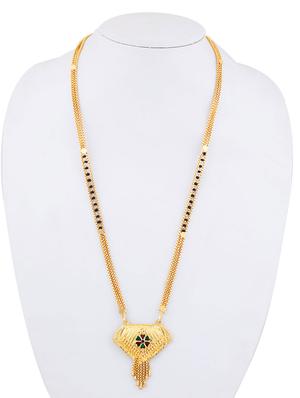 gold beads mangalsutra - 17665286 - Standard Image - 5
