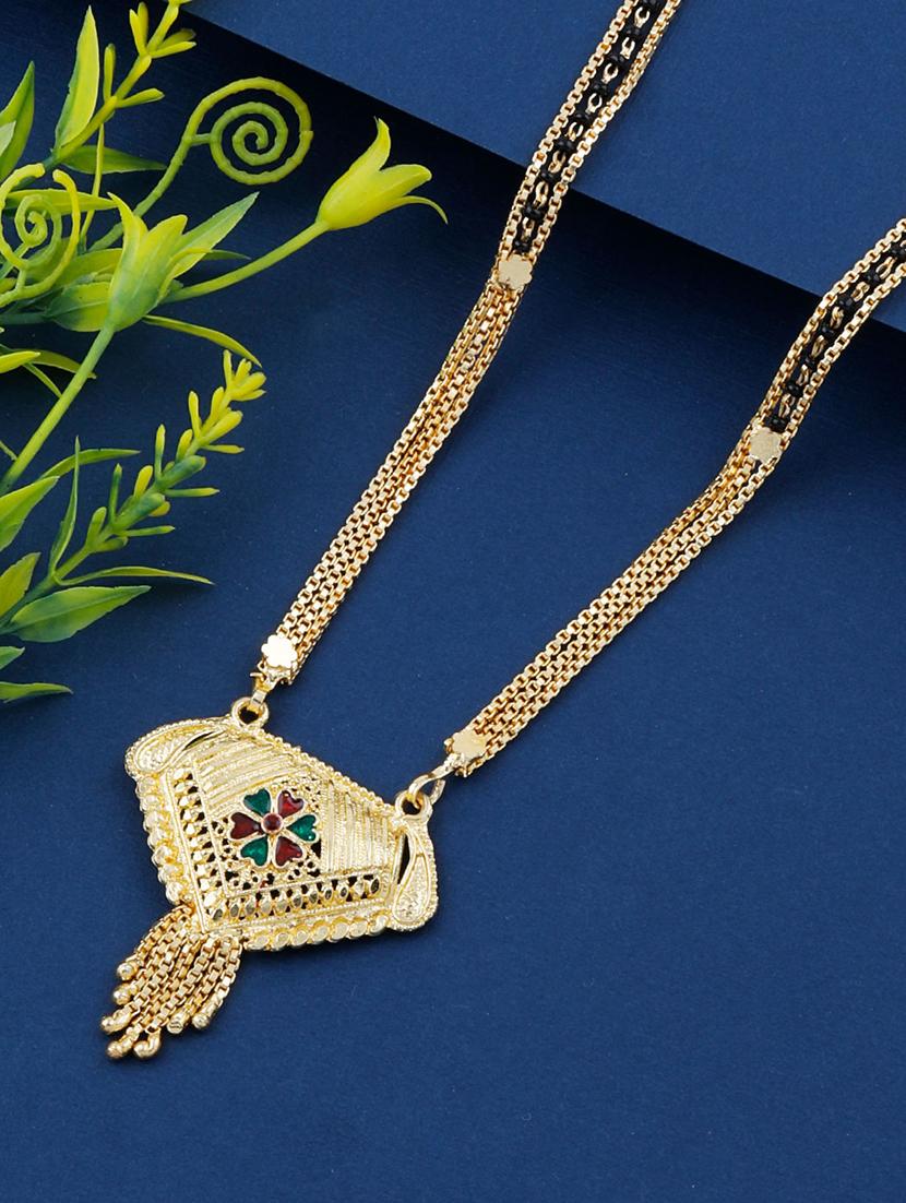 gold beads mangalsutra - 17665286 - Zoom Image - 1