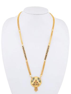 gold beads mangalsutra - 17665287 - Standard Image - 5