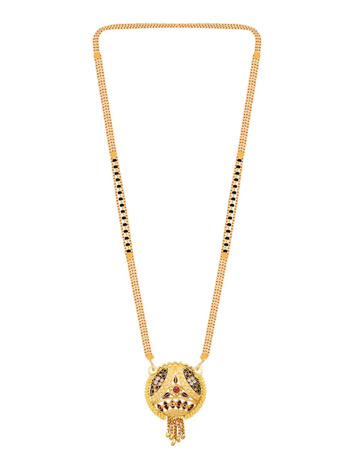 gold beads mangalsutra - 17665287 - Zoom Image - 4