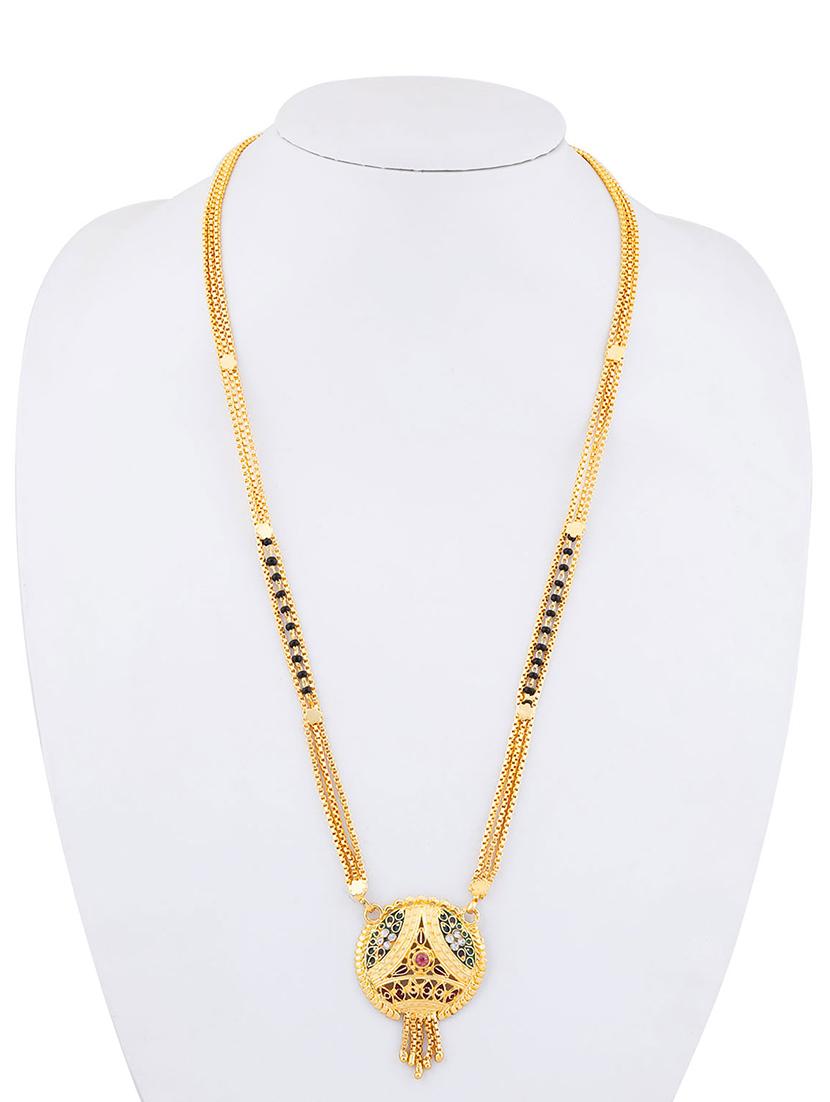 gold beads mangalsutra - 17665287 - Zoom Image - 5
