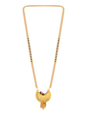 gold beads mangalsutra - 17665289 - Standard Image - 4