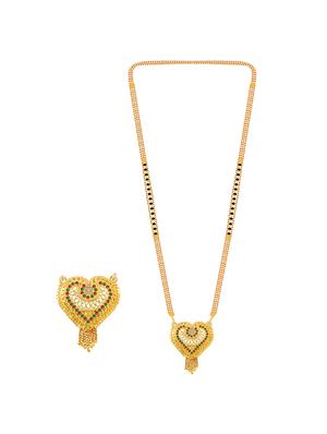 gold beads mangalsutra - 17665290 - Standard Image - 2