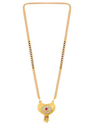 gold beads mangalsutra - 17665291 - Standard Image - 4