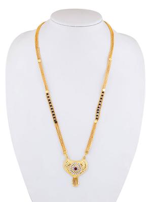 gold beads mangalsutra - 17665291 - Standard Image - 5