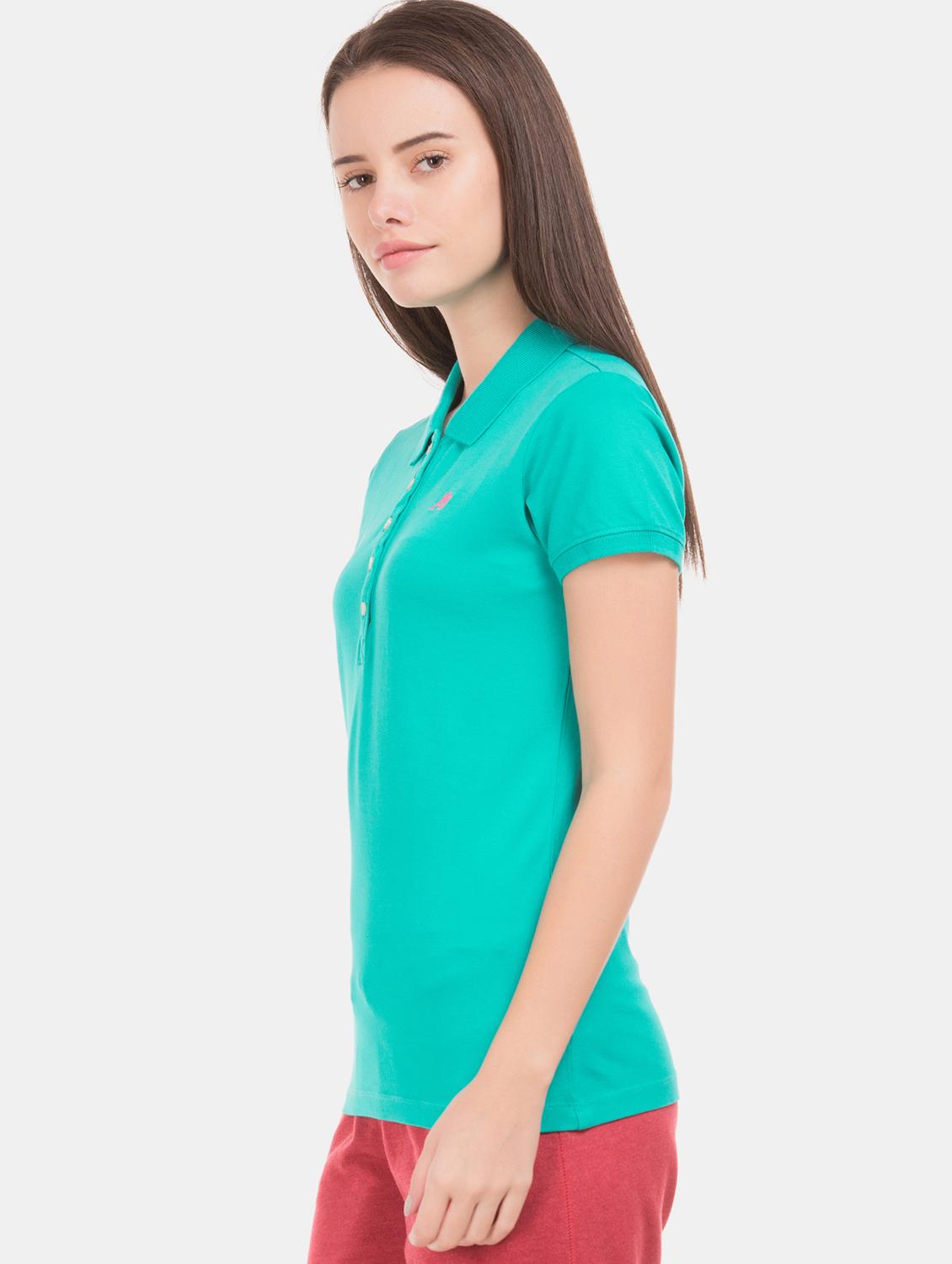 green cotton regular tee - 17665300 - Zoom Image - 2