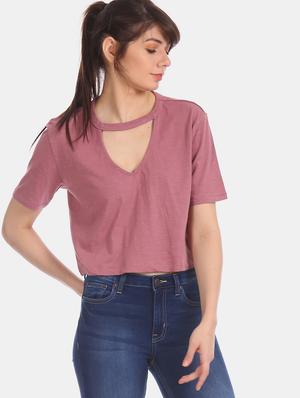 pink cotton regular tee - 17665309 - Standard Image - 2