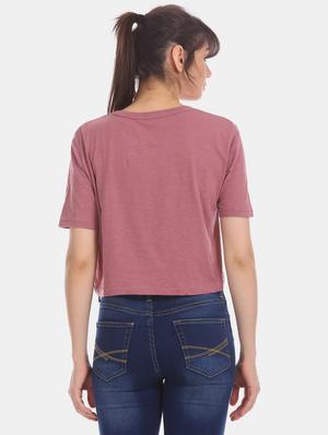pink cotton regular tee - 17665309 - Standard Image - 4