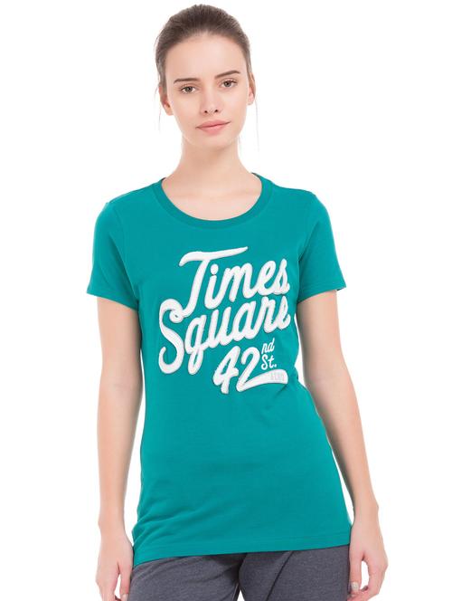 green cotton regular tee - 17665311 - Standard Image - 1