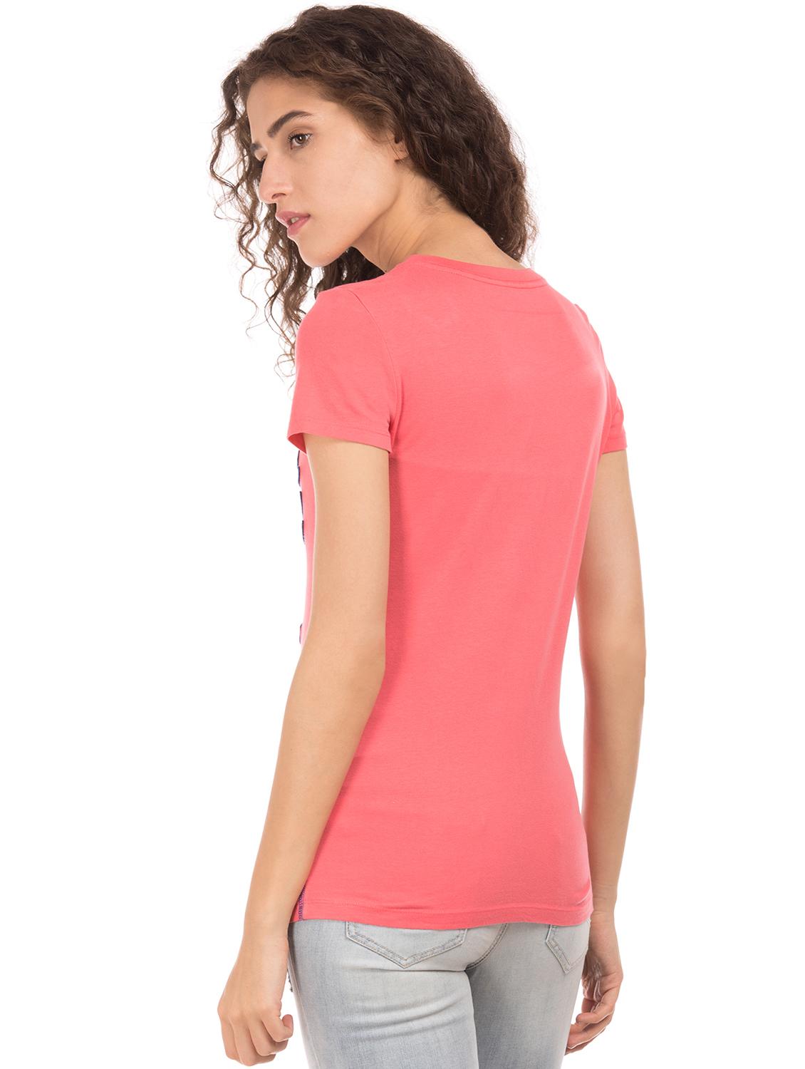 pink cotton regular tee - 17665315 - Zoom Image - 3
