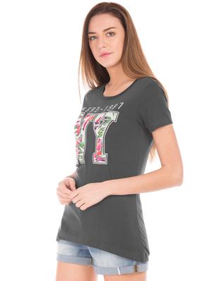 round neck printed tee - 17665322 - Standard Image - 2