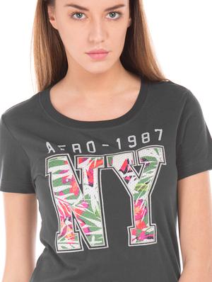 round neck printed tee - 17665322 - Standard Image - 5
