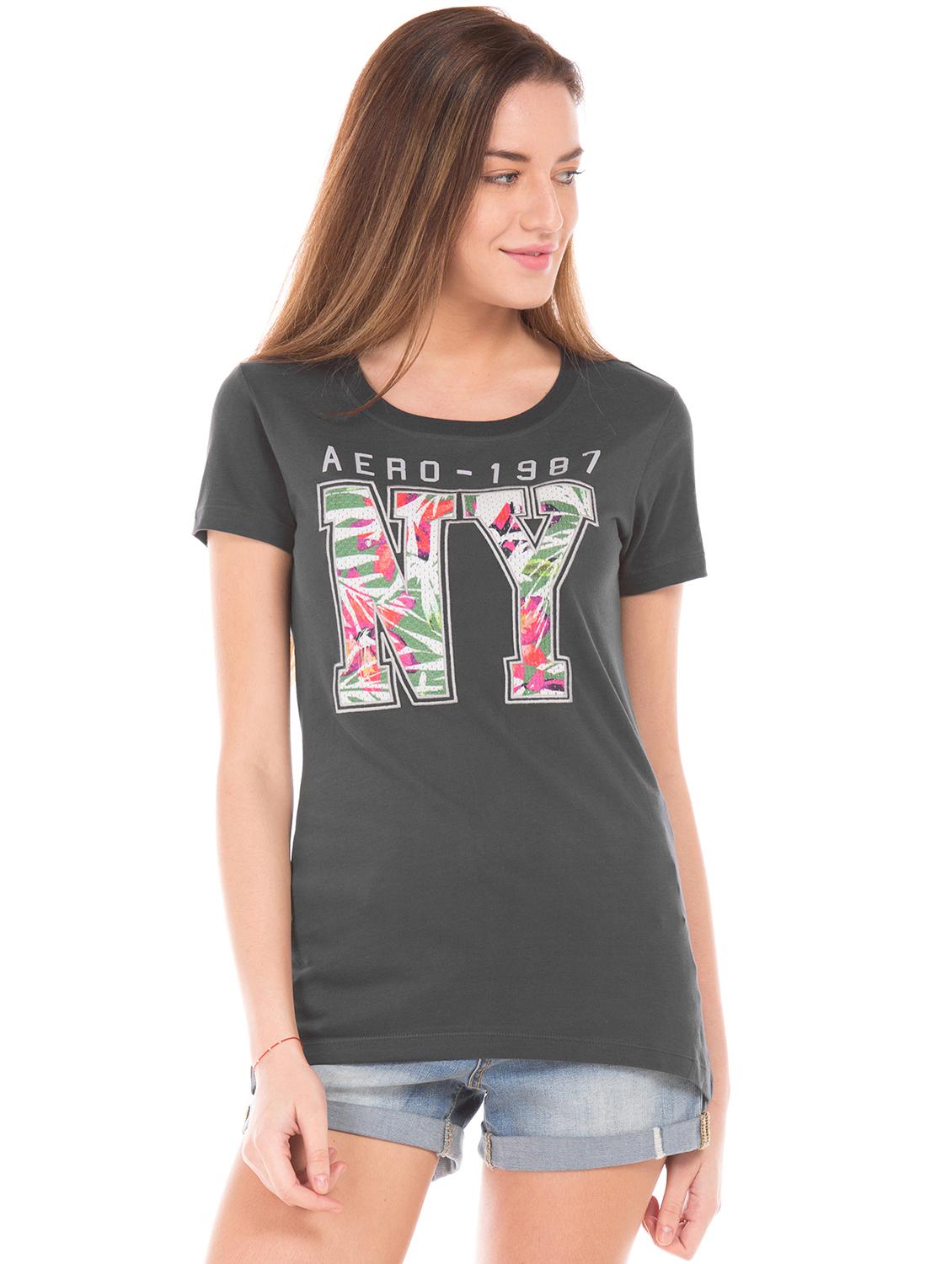 round neck printed tee - 17665322 - Zoom Image - 1