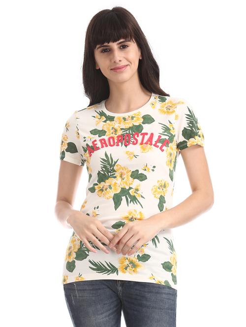 white cotton regular tee - 17665355 - Standard Image - 1