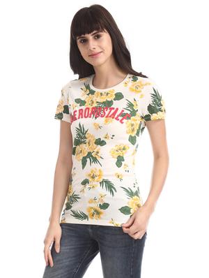 white cotton regular tee - 17665355 - Standard Image - 2